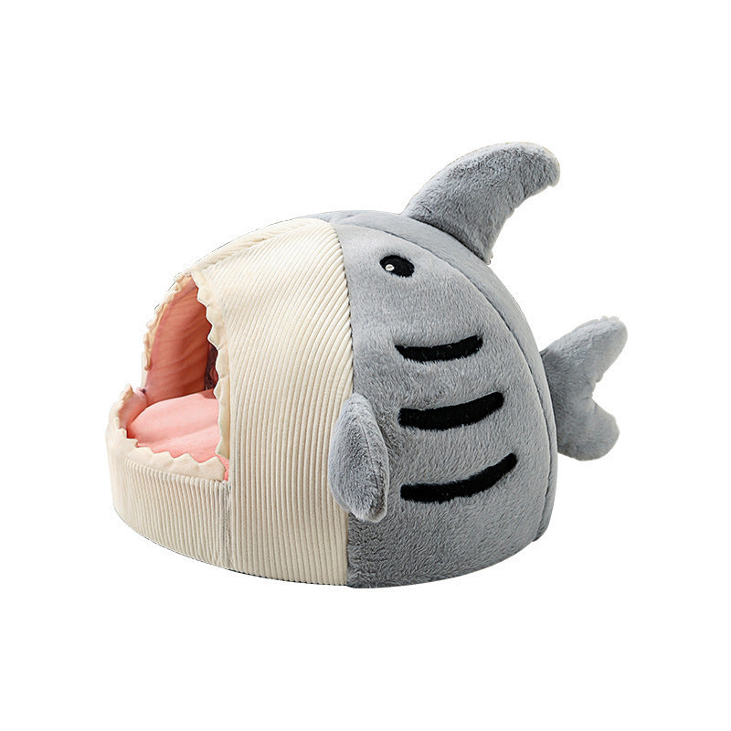 Pet Shark Plush Bed