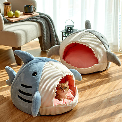 Pet Shark Plush Bed