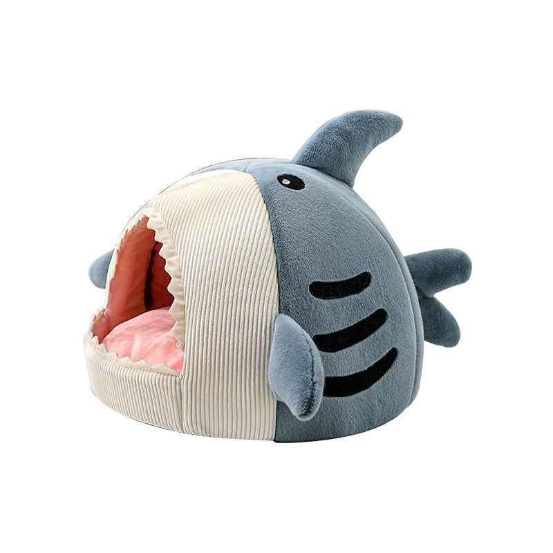 Pet Shark Plush Bed