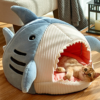Pet Shark Plush Bed